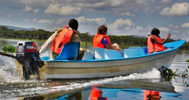 Boat ride on Lake Naivasha